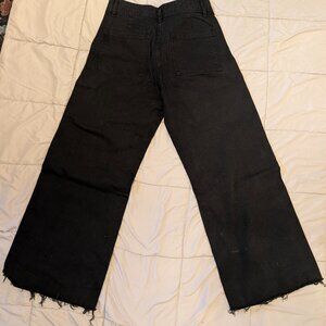 Zara Black Highrise Wide Leg Jeans Size 10